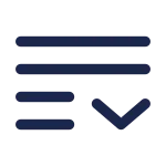 List Down SVG Icon